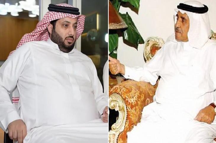 آل الشيخ وعثمان السعد على اليمين